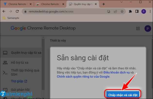 cach cai dat chrome remote desktop tren may tinh